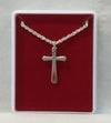 NECKLACE – CROSS GOLD or SILVER (Cross 25mm x 15mm – Chain 45 or 60cm)
