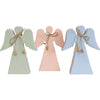 Standing Wood Angel Assorted Pastel Colours