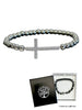 STAINLESS STEEL BRACELET WITH CROSS