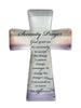 SENTIMENTAL STANDING GLASS CROSS - SERENITY PRAYER