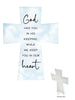 CERAMIC STANDING CROSS - MEMORIAL