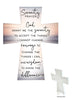 CERAMIC STANDING CROSS - SERENITY PRAYER