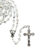 Catholic Rosary - CRYSTAL CLEAR AURORA BOREALIS BOXED