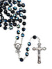 Catholic Rosary - CRYSTAL AURORA BOREALIS BLACK BOXED