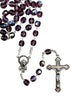 Catholic Rosary - CRYSTAL AURORA BOREALIS AMETHYST BOXED