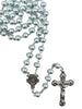 Catholic Rosary - MOTHER OF PEARL ROSARY BLUE