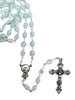 Catholic Rosary - IMITATION MOTHER OF PEARL LIGHT BLUE