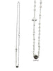 ROSARY NECKLACE CRYSTAL - WHITE