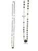 ROSARY NECKLACE CRYSTAL - SILVER