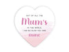 Heart shape Ceramic Inspirational Coasters