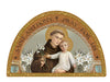 ARCH ICON PLAQUE - ST ANTHONY - HORNBEAM WOOD - 120 X 180MM