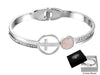 BRACELET - ROSE QUARTZ AND CROSS