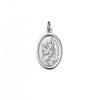 Sterling silver St. Christopher medallion pendant silver or gold