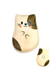 Fridge Magnet Wood Pebble Happy Wooden Cats