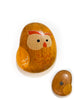 Fridge Magnet Wood Pebble Happy Wooden Fancy OWL