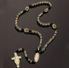 Catholic Rosary - GREEN AMETHYST WITHMARY MEDALS ON CORD