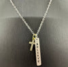 Necklace: Believe Cross, 40.6cm Chain With 5cm Extension (Walk By Faith Collection)