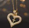 14K Gold Plated Love Cross Pendant