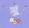 Necklace: Faith Hope Love 3 Charms (Walk By Faith Collection)