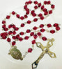 Catholic Rosary - CRYSTAL RUBY