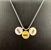 Necklace: Faith Hope Love 3 Charms (Walk By Faith Collection)