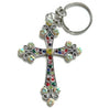 Cross Gemstone Keyring