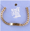 Bracelet: Cross Gold (Walk By Faith Collection)