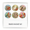 Glass Fridge Magnets- 6 designs- Bush Christmas