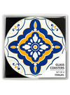 Glass Coasters - 4 designs- Mediteranean style mosaic design