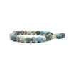 Love Heart Pendant Bracelet with Natural Stone Beads