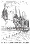 POSTCARD ST PAUL'S CATHEDRAL WINTERFEST 2025