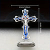 Standing METAL CRUCIFIX various colours