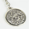 St Christopher Metal round Key ring