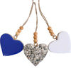 Hanging Wood Heart 3 Colours 5.5cm