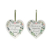 Hanging Heart Plaque Love/Home 15cm