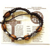 Bracelet St Benedict black wooden beads Black or Brown