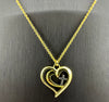 Necklace: Gold Love Heart Love & Faith Gold (Walk By Faith Collection)