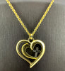 Necklace: Gold Love Heart Love & Faith Gold (Walk By Faith Collection)