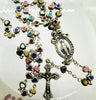 Miraculous Mary Multi Coloured Hearts Catholic Rosary