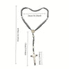 CATHOLIC ROSARY – ST BENEDICT with Black Hematite Beads
