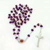 Catholic Rosary - CRYSTAL PURPLE