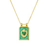Sterling silver sacred heart pendant necklace