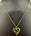 Necklace: Gold Love Heart Love & Faith Gold (Walk By Faith Collection)