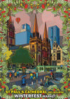 POSTCARD ST PAUL'S CATHEDRAL WINTERFEST 2025