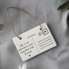 'Life Is an adventure best travelled with friends ' - Postcard Ceramic Hanger