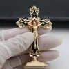 Standing METAL CRUCIFIX various colours