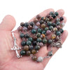 Catholic Rosary - MULTICOLOUR GLASS STONE BEADS 6MM