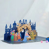 BIG POP-UP LASER CUT NATIVITY GREETING CARD