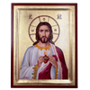 Icon of the Sacred Heart of Jesus with 22k Gold Leaf