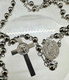 Catholic Rosary - St Benedict/Virgin Mary Stainless Steal